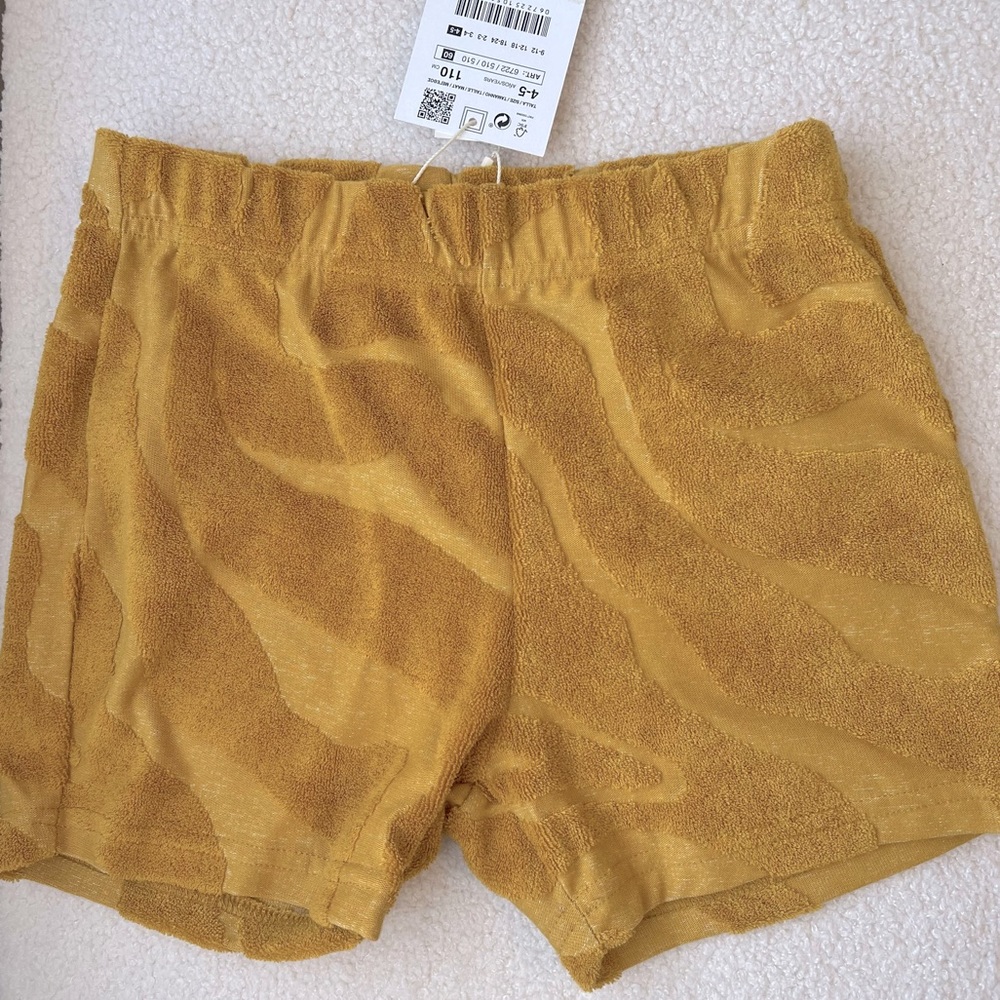 Zara kids terry cloth shorts